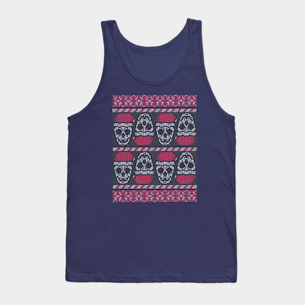 SKULLS UGLY SWEATER Tank Top by Bombastik